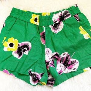 J Crew vintage punk floral shorts size 0